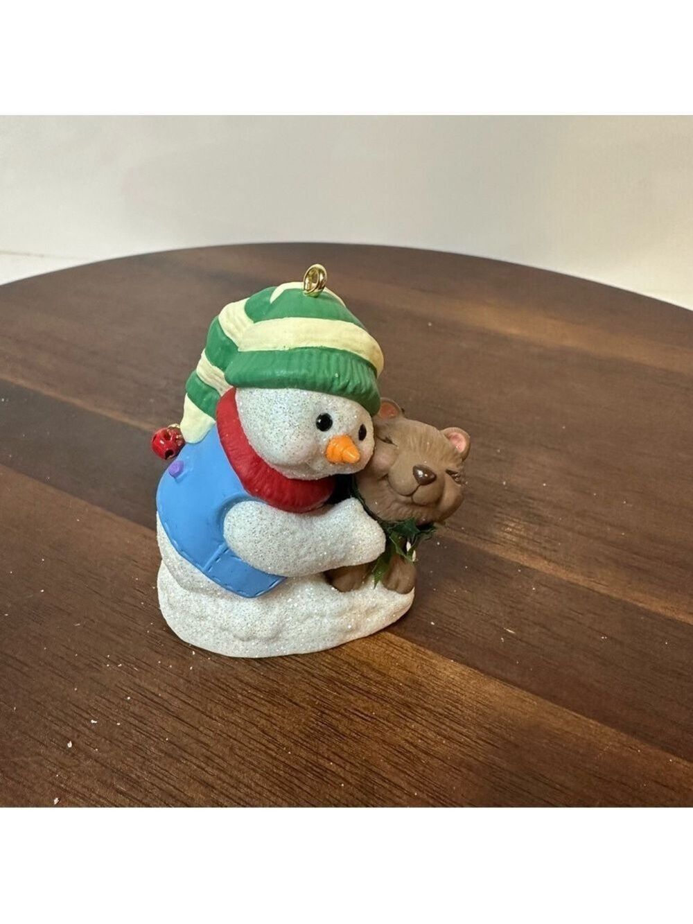 Hallmark 2002 Snowman & Bear Hug Ornament – Winter Keepsake Collectible